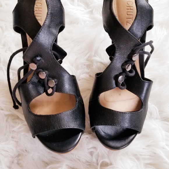 SCHUTZ Shoes Schutz Masion Lace Up Platform Wedges